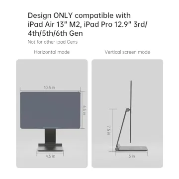 KU XIU Portable 360° Magnetic Stand for iPad Pro 12.9''