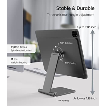 KU XIU Portable 360° Magnetic Stand for iPad Pro 12.9''