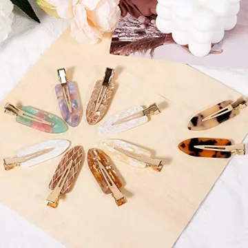 KesaPlan 10PCS No Bend Hair Clips for Stylish Women