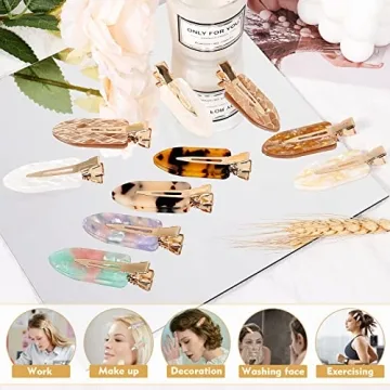 KesaPlan 10PCS No Bend Hair Clips for Stylish Women