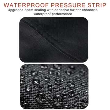 Himal Outdoors Lawn Mower Cover -Tractor Cover Fits Decks up to 54" Heavy Duty Protector 420D Polyester Oxford, Solar Radiation Protection Universal Fit with Drawstring