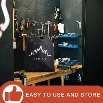 Himal Outdoors Lawn Mower Cover -Tractor Cover Fits Decks up to 54" Heavy Duty Protector 420D Polyester Oxford, Solar Radiation Protection Universal Fit with Drawstring