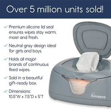 Hiccapop Baby Wipe Warmer | Keep Wipes Warm & Moist
