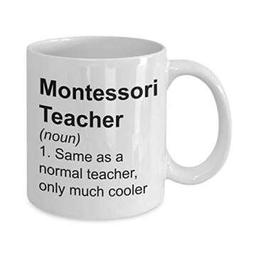 Montessori Teacher Appreciation Gifts - Cool Definition Mug, 11 Oz Coffee Cup