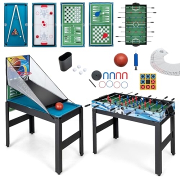 Goplus 14-in-1 Multi Game Table: Ultimate Family Fun & Entertainment