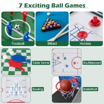 Goplus 14-in-1 Multi Game Table for Family Fun & Entertainment