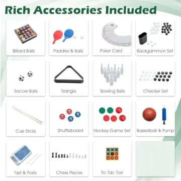 Goplus 14-in-1 Multi Game Table for Family Fun & Entertainment