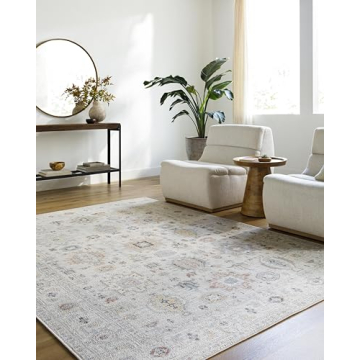 Livabliss x Our PNW Home Spokane Updated Traditional Area Rug, 3'10" x 5'7", Off-White