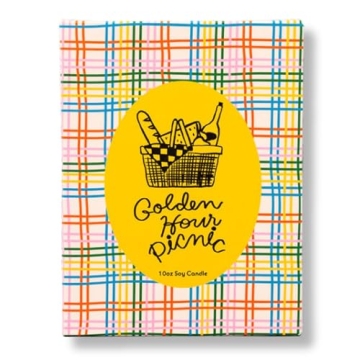 ban.do Fresh Linen Scented Candle Elegant Ceramic Vessel