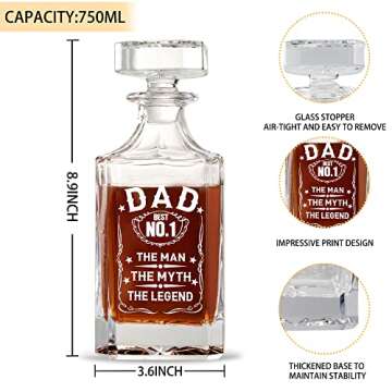 Dad Gifts for Fathers Day,Gifts for Dad,Dad Gifts from Daughter Men's Bar Accessories,Cool Gifts for...