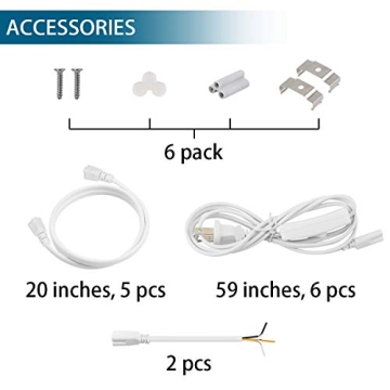 Barrina T5 LED Shop Light 6 Pack - Bright and Energy Efficient