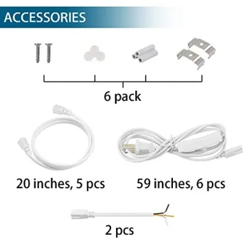 Barrina T5 LED Shop Light 6 Pack - Bright and Energy Efficient