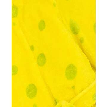SpongeBob SquarePants Dressing Gown Kids Yellow Character Pjs Robe