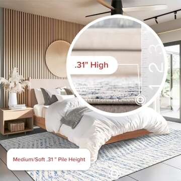 nuLOOM Rosanne Transitional Striped Area Rug, 5x7, Blue