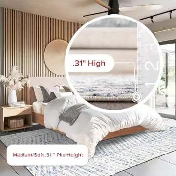 nuLOOM Rosanne Transitional Striped Area Rug, 5x7, Blue