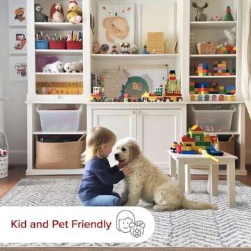 nuLOOM Rosanne Transitional Striped Area Rug, 5x7, Blue