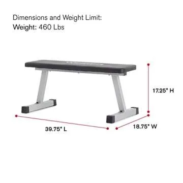 Weider Platinum Flat Bench for Dumbbell Training