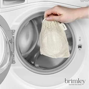 Brimley 16 Pack Reusable Cotton Pads, Washable Makeup Remover Bamboo Rounds for Sensitive Face with 2 Cotton Mesh Laundry Bags