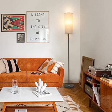 Coucrek Modern LED Floor Lamp with 3 Color Temperatures