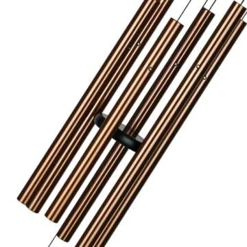 Woodstock Wind Chimes for Outside, Outdoor Decor, Garden Decor, Patio Decor, Front Porch Decor, (44") Bells of Paradise Wind Chime, Bronze Gifts (BPLBR)