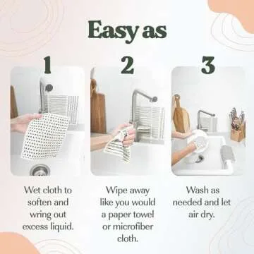 FEBU Swedish Dishcloths - Eco-Friendly Reusable Kitchen Towels
