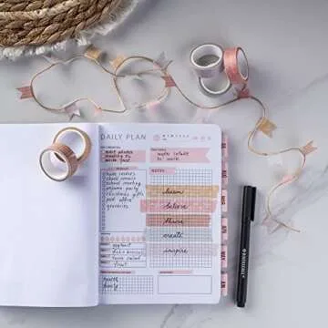 DIVERSEBEE Pastel Washi Tape Set, 5 Rolls Decorative Scrapbook Tape, Cute Craft Tape, Scrapbooking Bullet Journal Supplies, Bible Journaling, Planner Accessories, Gift Wrap Tape (Forest)