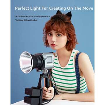 Aputure amaran COB 60xS Video Lighting amaran 60x Upgrade bi-Color Bowens Mount Point-Source LED Stu...