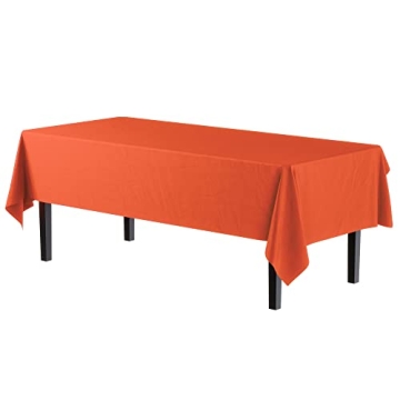 Premium Orange Tablecloths – 6-Pack 54" x 108"
