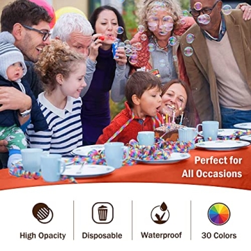 Premium Orange Tablecloths – 6-Pack 54" x 108"