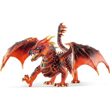 schleich ELDRADOR CREATURES - Lava Dragon, ELDRADOR CREATURES Red Dragon Toy Figurine with Moveable ...