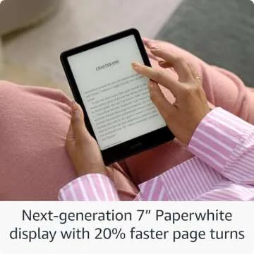All-new Amazon Kindle Paperwhite (16 GB) – Our fastest Kindle ever, with new 7" glare-free display, and weeks of battery life – Without lockscreen ads – Black + 3 Months Free Kindle Unlimited (with auto-renewal)