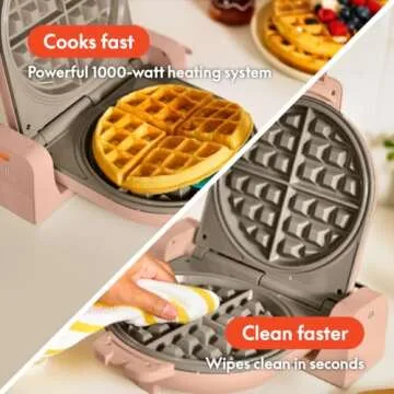 Bella Flip-n-Store Waffle Maker for Perfect Diner-Style Waffles