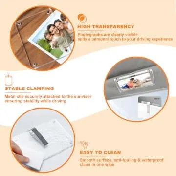 2Pcs Car Picture Holder - Personalize Your Car Visor