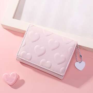 AOSIFIEL Wallet for Women Small Size Wallets Travel Wallet Mini Wallet Leather for Lady Teen Girl Ki...