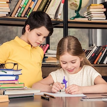 EBOOT Geometry Math Set - Compass & Protractor (Purple)