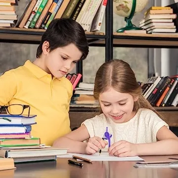 EBOOT Geometry Math Set - Compass & Protractor (Purple)