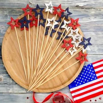 Minisland Big White Star Cocktail Picks for Appetizers