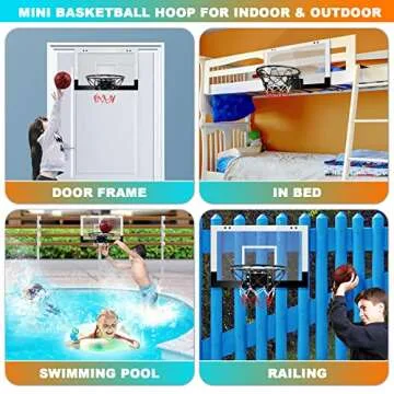 TREYWELL Indoor Basketball Mini Hoop with 3 Balls