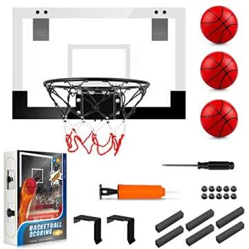 TREYWELL Indoor Basketball Mini Hoop with 3 Balls