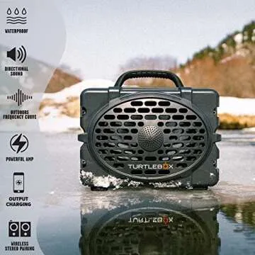 Turtlebox Gen 2: Loud! Outdoor Portable Bluetooth 5.0 Speaker | Rugged, IP67, Waterproof, Impact Res...