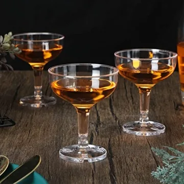 Zopeal Stackable Champagne Glasses for Wedding Events