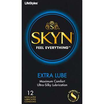 LifeStyles Skyn Extra Lubricated Condoms, 12 condoms