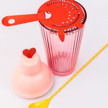 ban.do Cute Bar Set Cocktail Shaker Kit for Home Bartenders