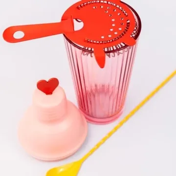 ban.do Cute Bar Set Cocktail Shaker Kit for Home Bartenders