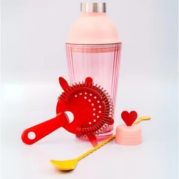 ban.do Cute Bar Set Cocktail Shaker Kit for Home Bartenders