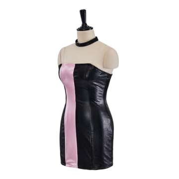 ADuchessCos Mean Girls Cady Heron Cosplay Costume Cady Black and Dusty Pink Party Inspired Dress Hal...