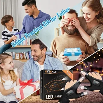 Unique LED Flashlight Gloves for Practical Gifting
