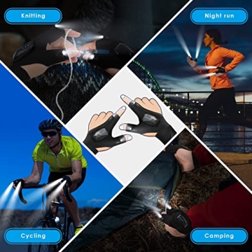 Unique LED Flashlight Gloves for Practical Gifting