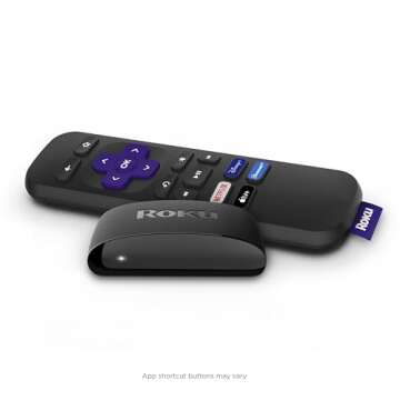 Roku Express HD Streaming Media Player, Black (Renewed)