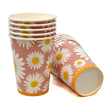 Gift Boutique Daisy Flower Party Supplies Set for 24